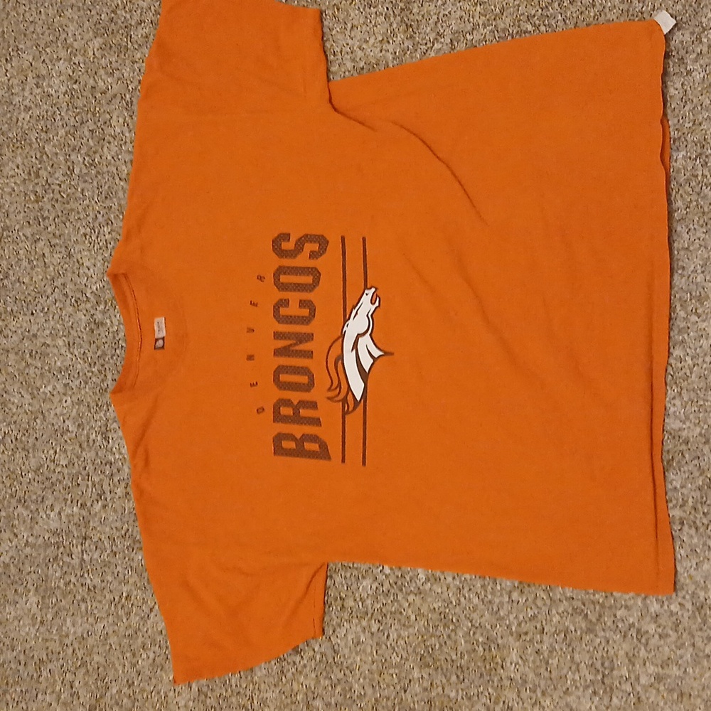 Denver Broncos Men's XL Orange Majestic Branded Fan T Shirt